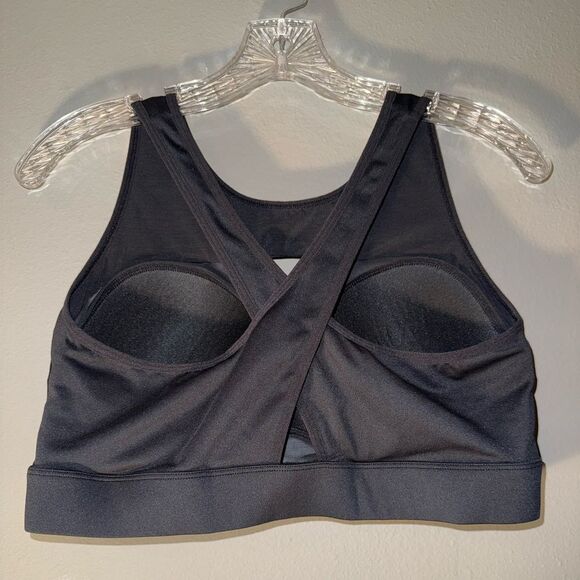 CRANE Black and Multicolor Women's Sports Bra built in pads Large - Picture 2 of 5